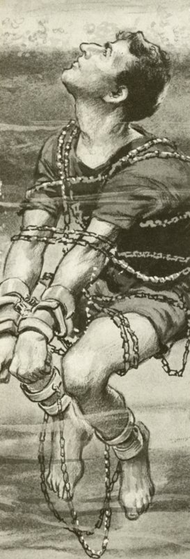 Harry Houdini, esposado y encadenado, bajo el agua de English School