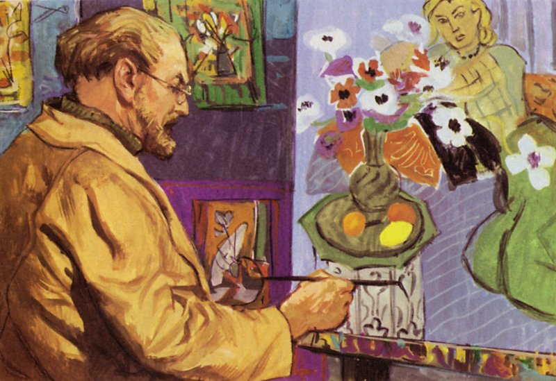 Henri Matisse pintando de English School