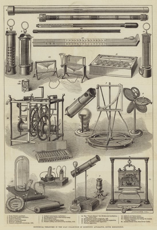 Tesoros Históricos en la Colección de Préstamo de Aparatos Científicos, South Kensington de English School