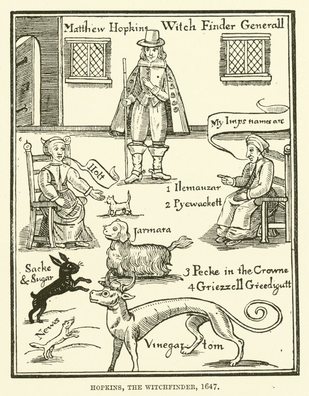 Hopkins, el cazador de brujas, 1647 de English School