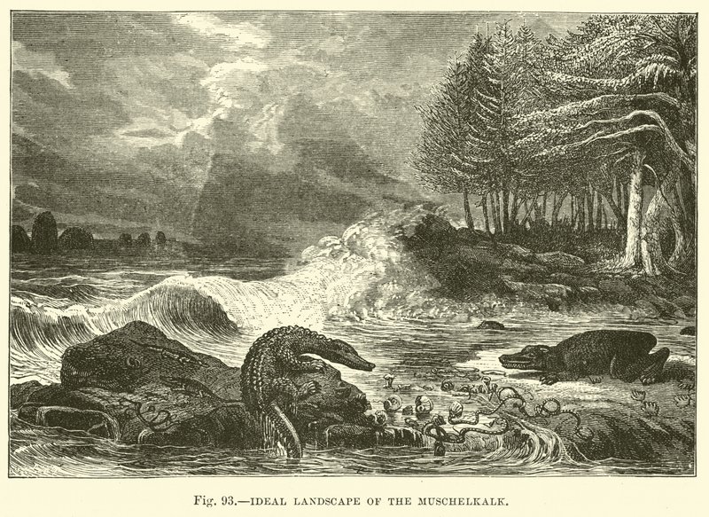 Paisaje ideal del Muschelkalk de English School