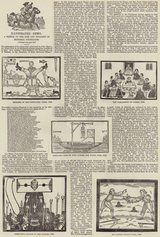 Noticias ilustradas, un bosquejo del surgimiento y progreso del periodismo pictórico de English School
