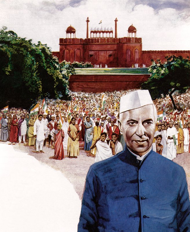 Jawaharlal Nehru, primer ministro de India de English School