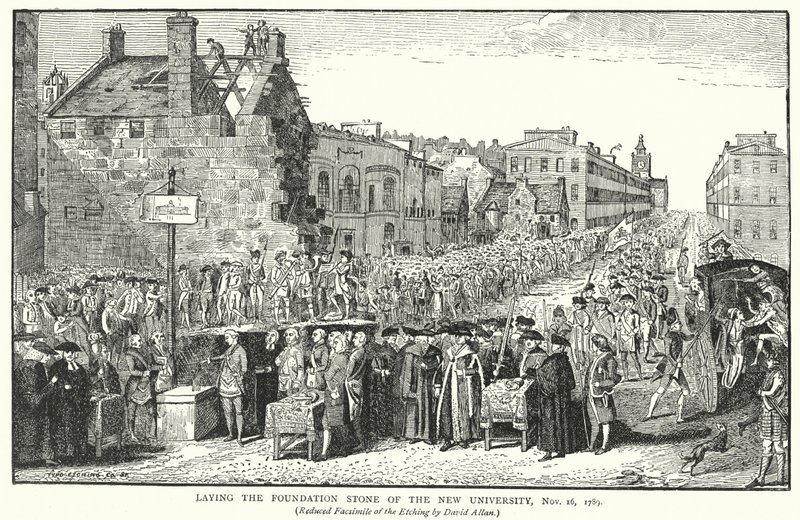 Colocación de la Primera Piedra de la Nueva Universidad, 16 de noviembre de 1789 de English School