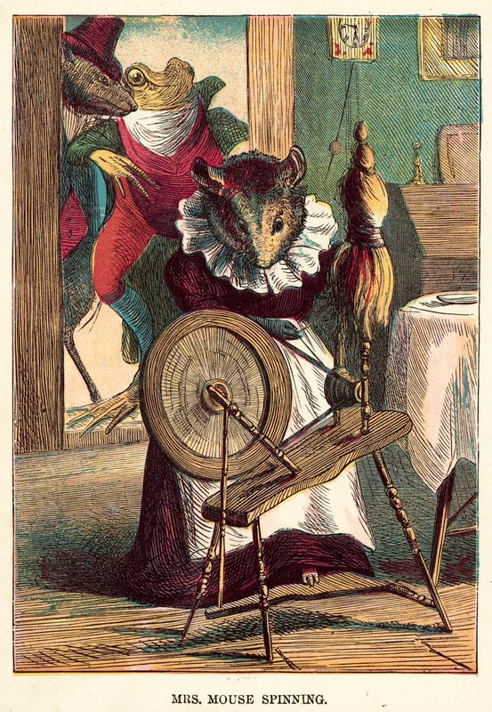 La señora Ratón hilando de English School