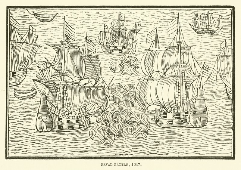 Batalla naval, 1647 de English School