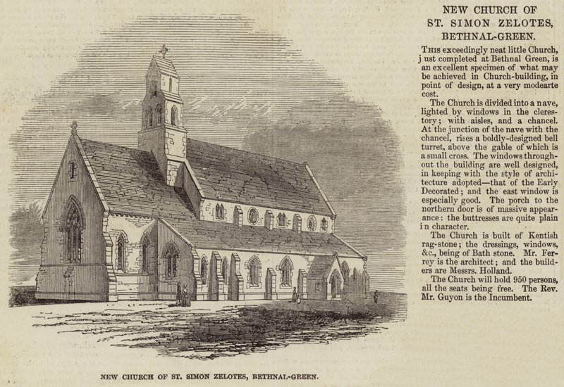 Nueva Iglesia de San Simón Zelotes, Bethnal-Green de English School