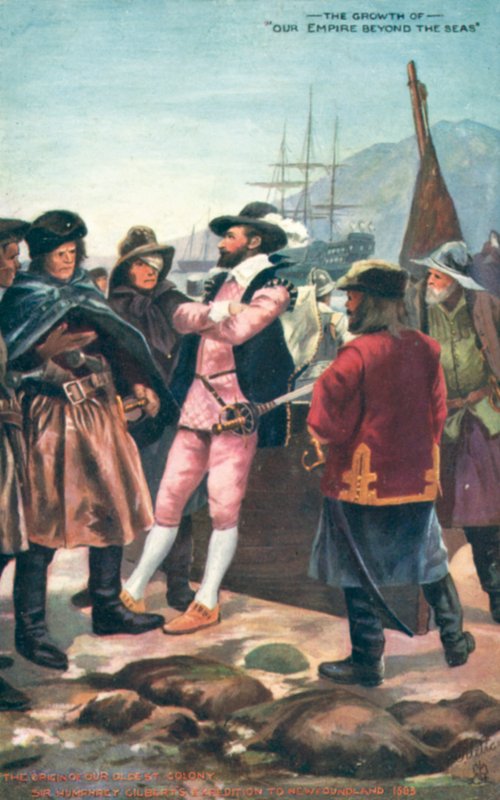 Sir Humphrey Gilbert, Expedición a Terranova, 1583 de English School