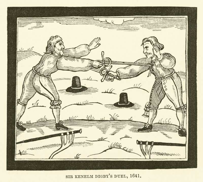 El duelo de Sir Kenelm Digby, 1641 de English School