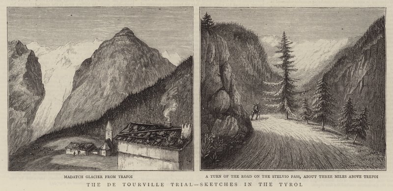 El Juicio de De Tourville, Bocetos en el Tirol de English School
