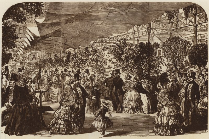 La Exposición de Horticultura, Nave Este, 1855 de English School