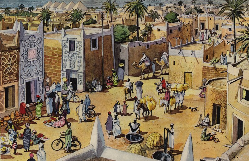 La antigua y famosa ciudad de Kano en Nigeria de English School