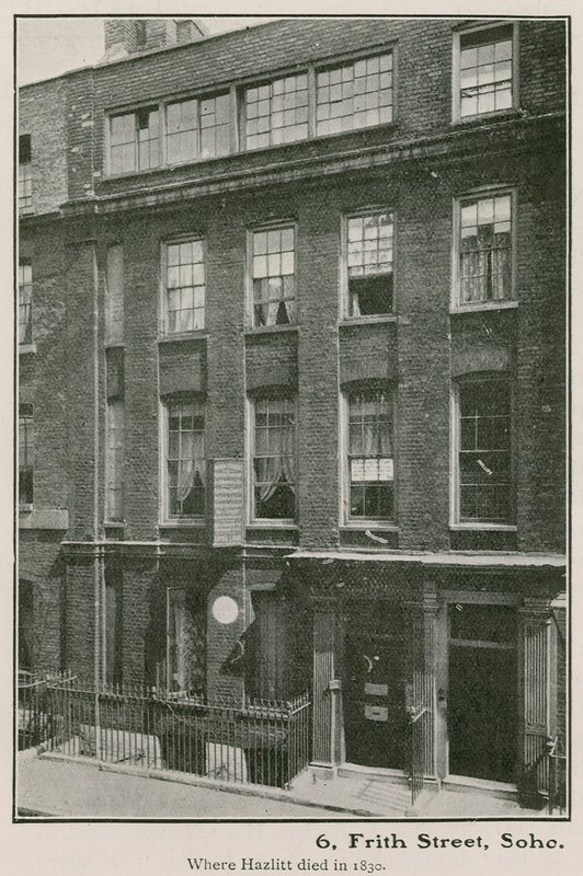 6 Frith Street, Soho, donde murió Hazlitt en 1830 de English Photographer