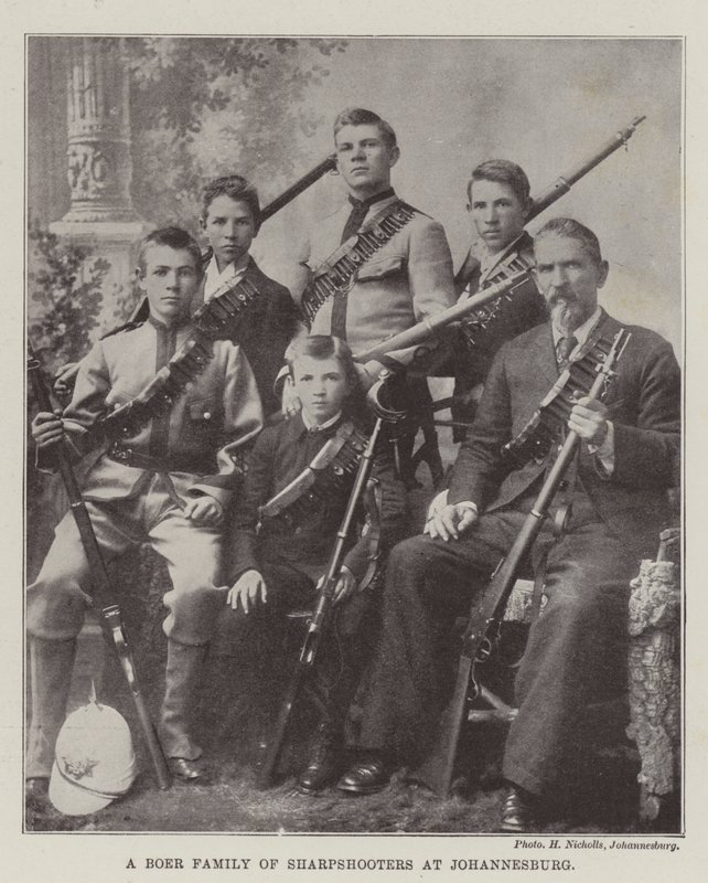 Una Familia Bóer de Francotiradores en Johannesburgo de English Photographer