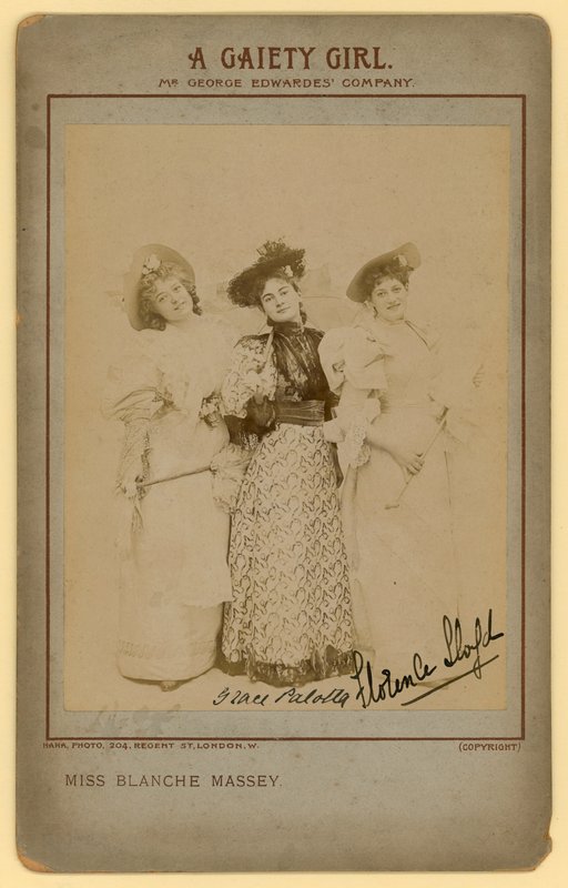 Una chica alegre - Miss Blanche Massey, Grace Palotta, Florence Lloyd de English Photographer