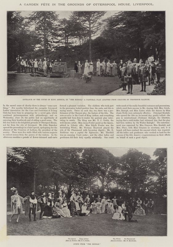 Fiesta en el jardín en los terrenos de Otterspool House, Liverpool de English Photographer