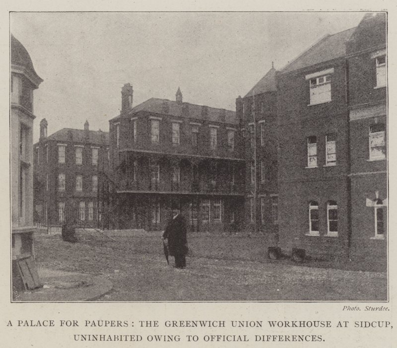Un Palacio para Pobres, el Asilo de la Unión de Greenwich en Sidcup, Deshabitado debido a Diferencias Oficiales de English Photographer