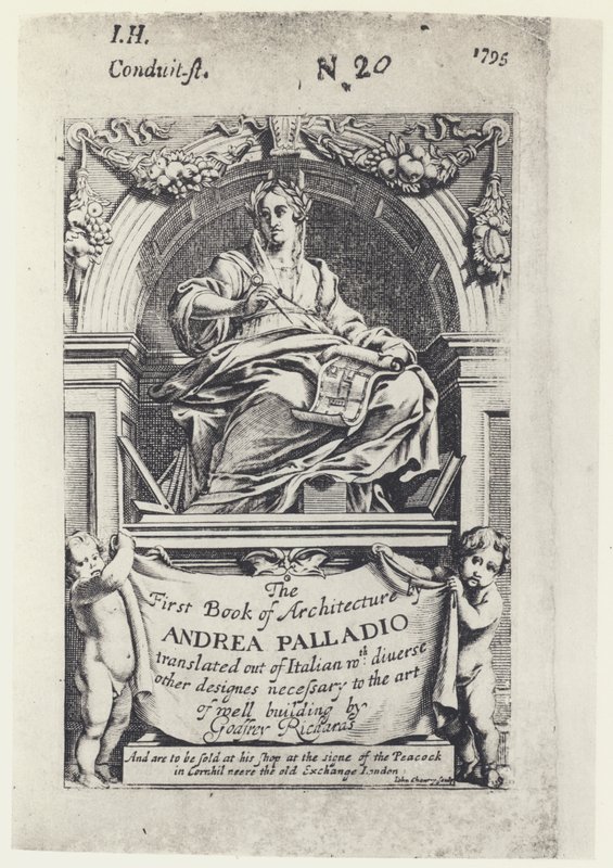 A Palladio, El primer libro de arquitectura, Tr G Richards 1668 de English Photographer