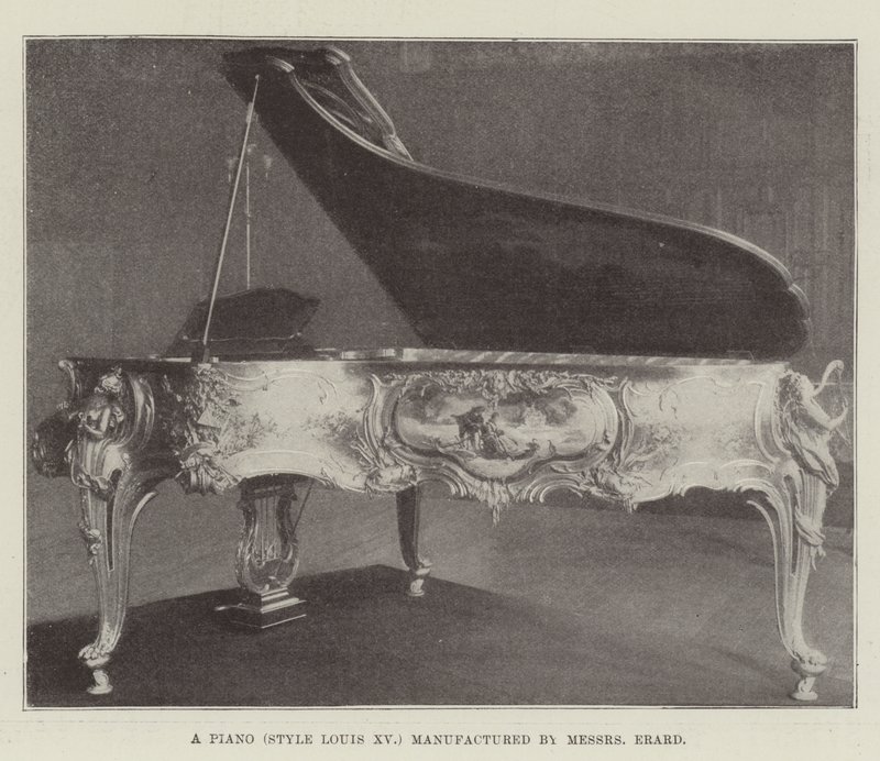 Un Piano (Estilo Luis XV) Fabricado por Messers Erard de English Photographer