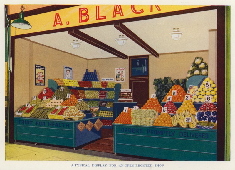 Un expositor típico de una tienda abierta (foto) de English Photographer