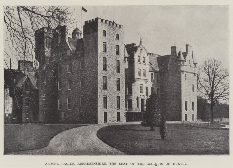 Castillo de Aboyne, Aberdeenshire, la Residencia del Marqués de Huntly de English Photographer