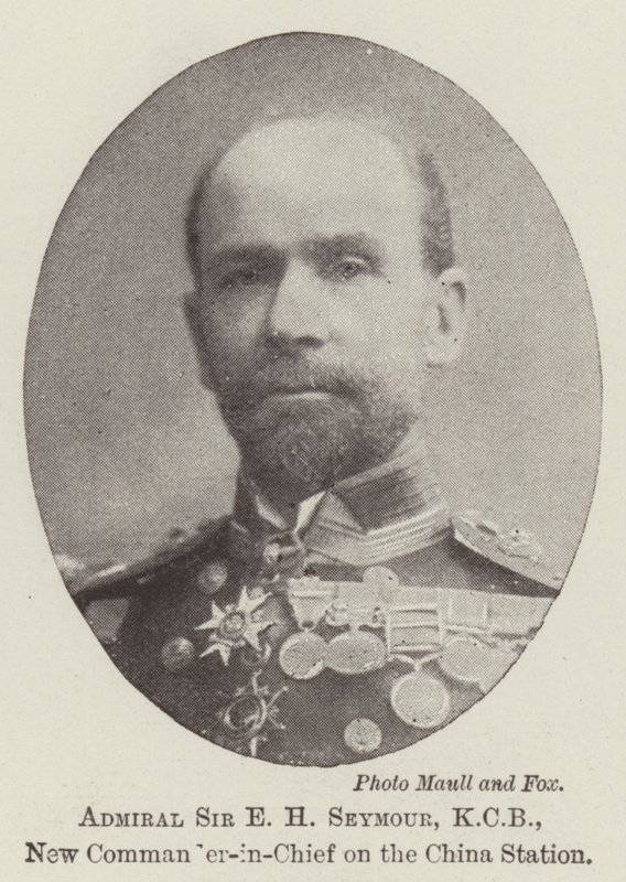 Almirante Sir E H Seymour, KCB, nuevo comandante en jefe en la estación de China de English Photographer