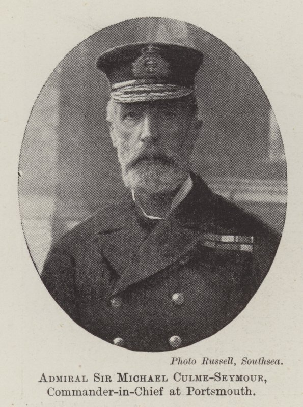 Almirante Sir Michael Culme-Seymour, Comandante en Jefe en Portsmouth de English Photographer