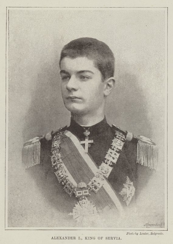 Alejandro I, rey de Serbia de English Photographer