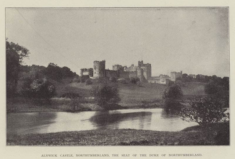 Castillo de Alnwick, Northumberland, la residencia del duque de Northumberland de English Photographer