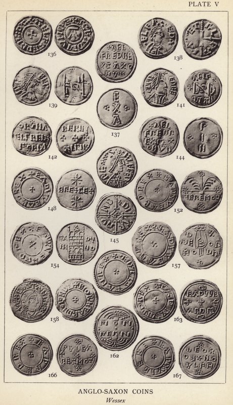 Monedas anglosajonas, Wessex (foto en blanco y negro) de English Photographer