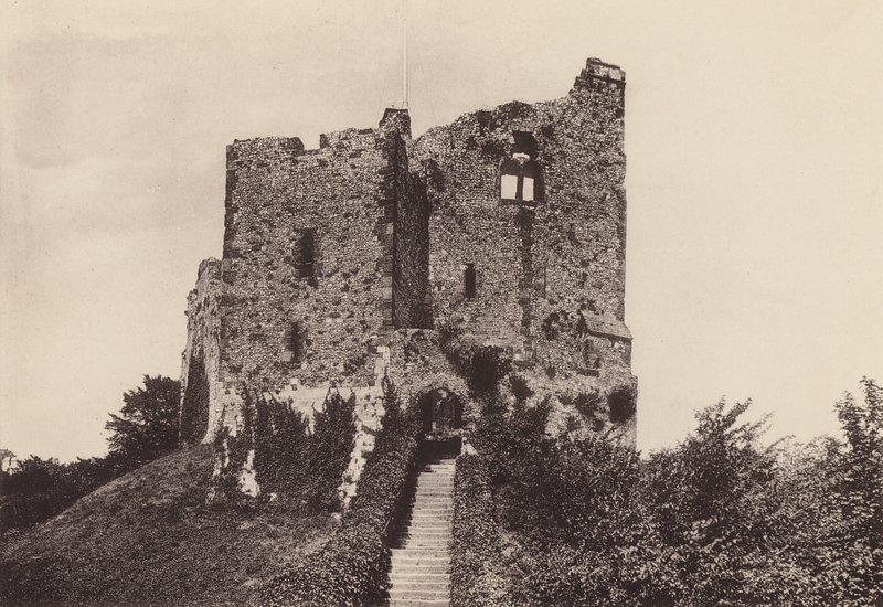 Arundel: El torreón del castillo (fotografía en b/n) de English Photographer