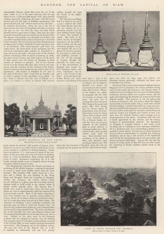 Bangkok, la Capital de Siam de English Photographer