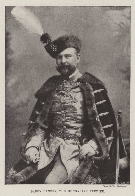 Barón Banffy, el Primer Ministro Húngaro de English Photographer