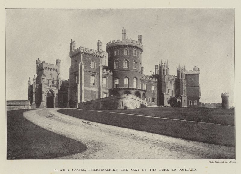 Castillo de Belvoir, Leicestershire, la residencia del duque de Rutland de English Photographer