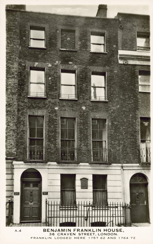 Casa de Benjamin Franklin, Craven Street, Londres de English Photographer