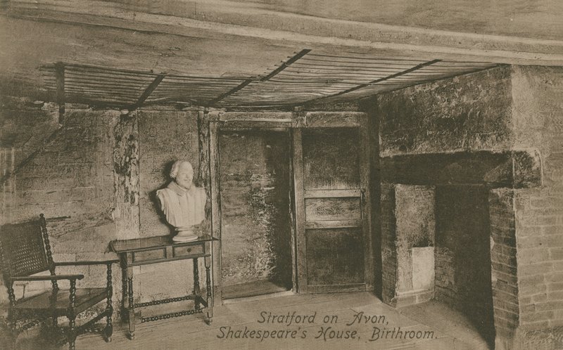 Habitación de nacimiento, Casa de Shakespeare, Stratford upon Avon de English Photographer