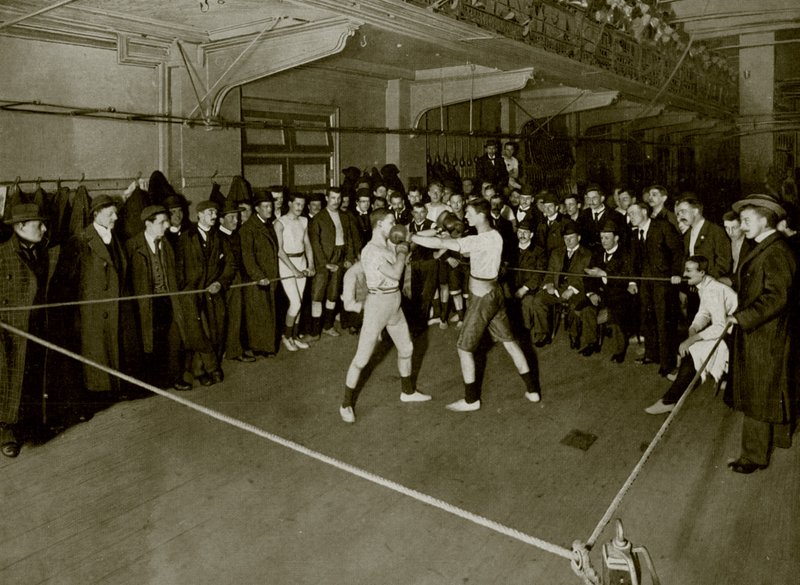 Boxeo en el Politécnico de Regent Street de English Photographer