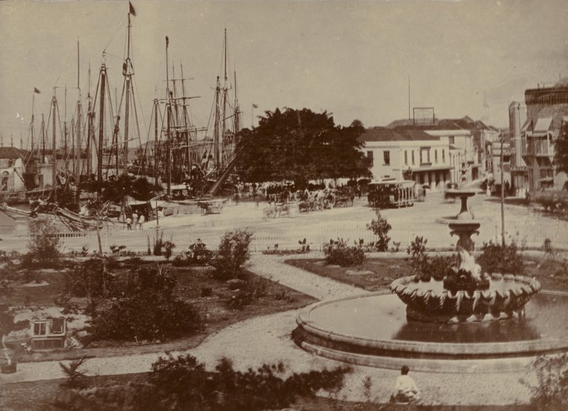 Puerto de Bridgetown, circa 1900 de English Photographer