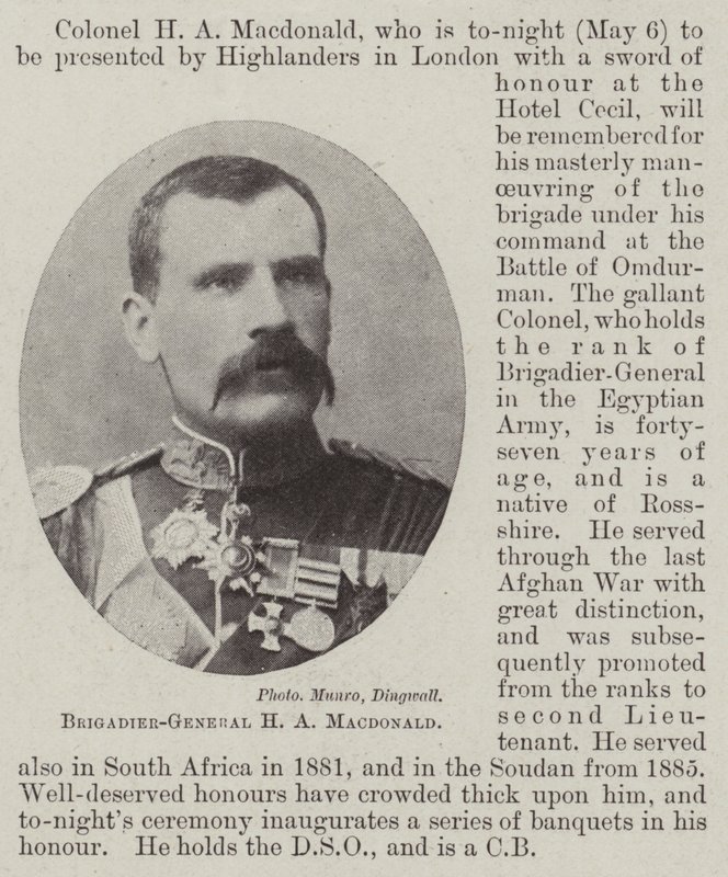 Brigadier General H A Macdonald de English Photographer