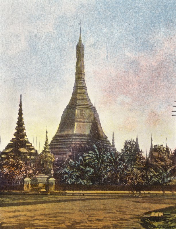 Birmania / Myanmar: Pagoda de Sule, Rangún (foto en color) de English Photographer