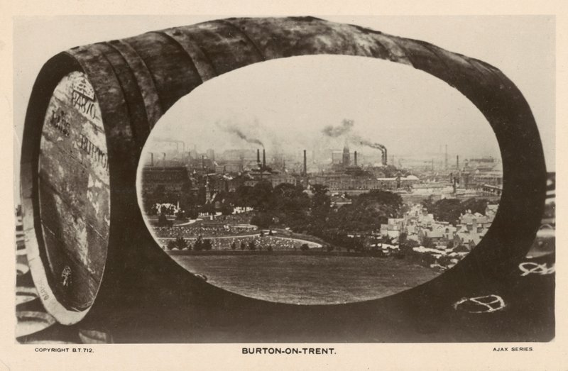 Burton-on-Trent, Staffordshire, centro tradicional de la industria cervecera británica de English Photographer