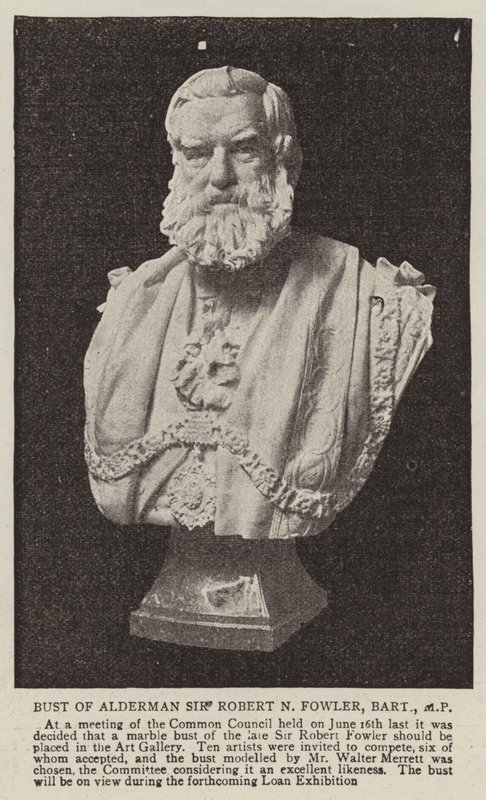 Busto del concejal Sir Robert N Fowler, Baronet, MP de English Photographer