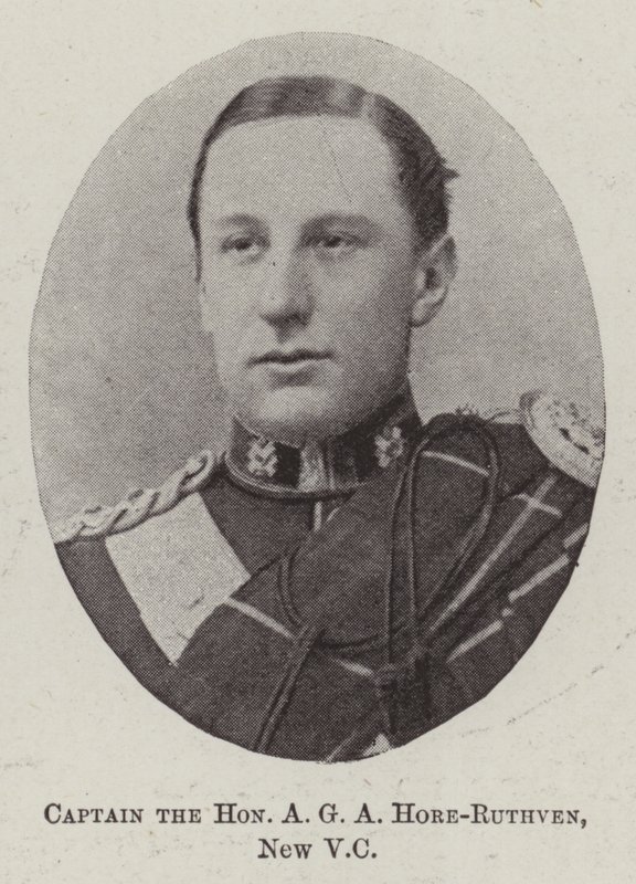 Capitán el Honorable A G A Hore-Ruthven, nuevo VC de English Photographer