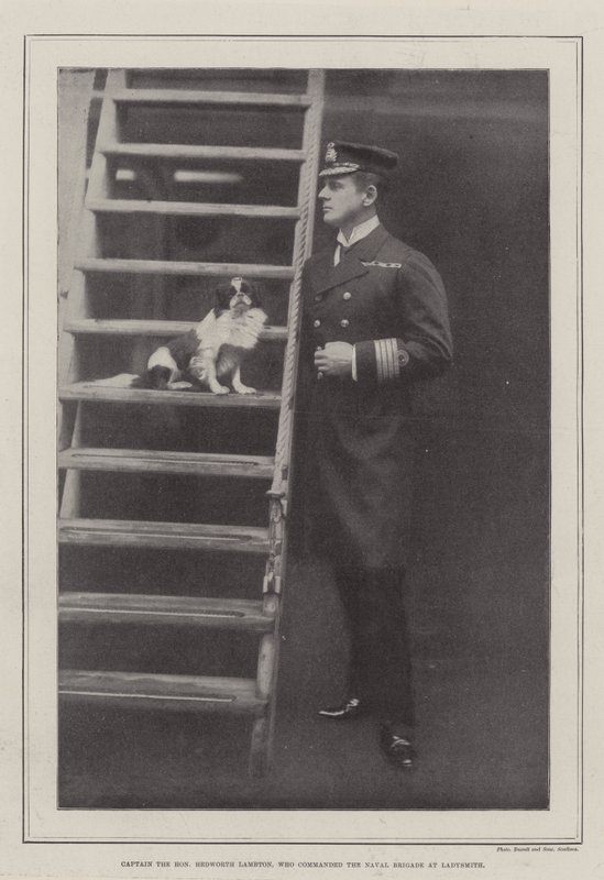 Capitán el Honorable Hedworth Lambton, quien comandó la Brigada Naval en Ladysmith de English Photographer