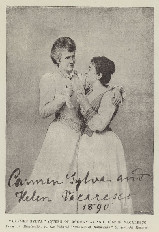Carmen Sylva (Reina de Rumania) y Helene Vacaresco de English Photographer