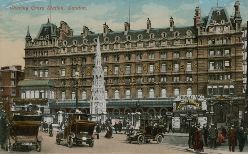 Hotel Charing Cross, Londres. Postal enviada el 16 de diciembre de 1913. de English Photographer