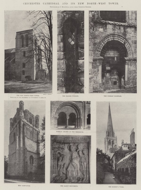 La catedral de Chichester y su nueva torre noroeste de English Photographer