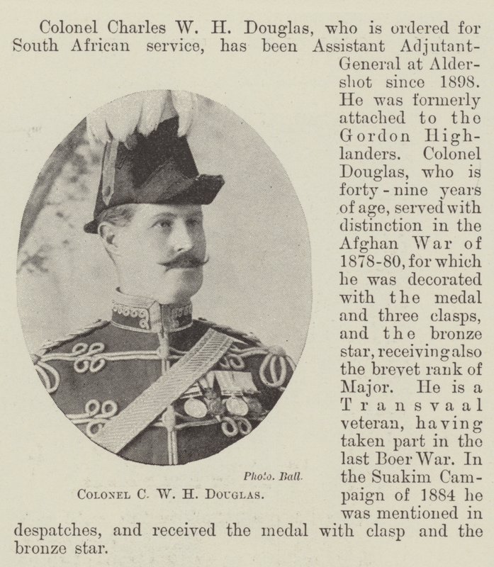 Coronel C W H Douglas de English Photographer