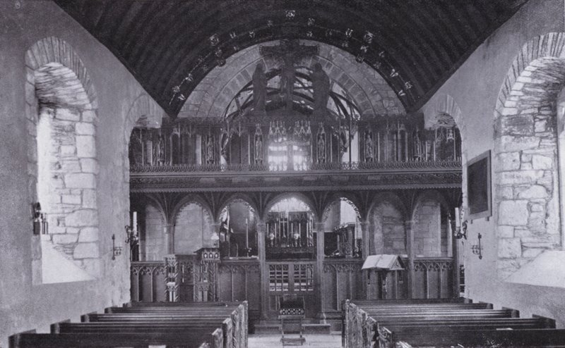 Cornualles: La Pantalla, Iglesia de St Crantock de English Photographer