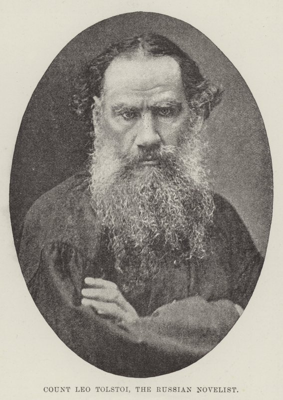 Conde Leo Tolstoi, el Novelista Ruso de English Photographer